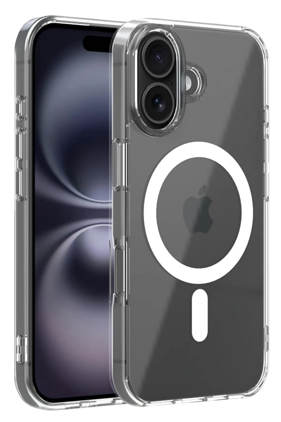Newface Apple iPhone 17 Combo Sert Şeffaf Magsafe Kapak - Şeffaf