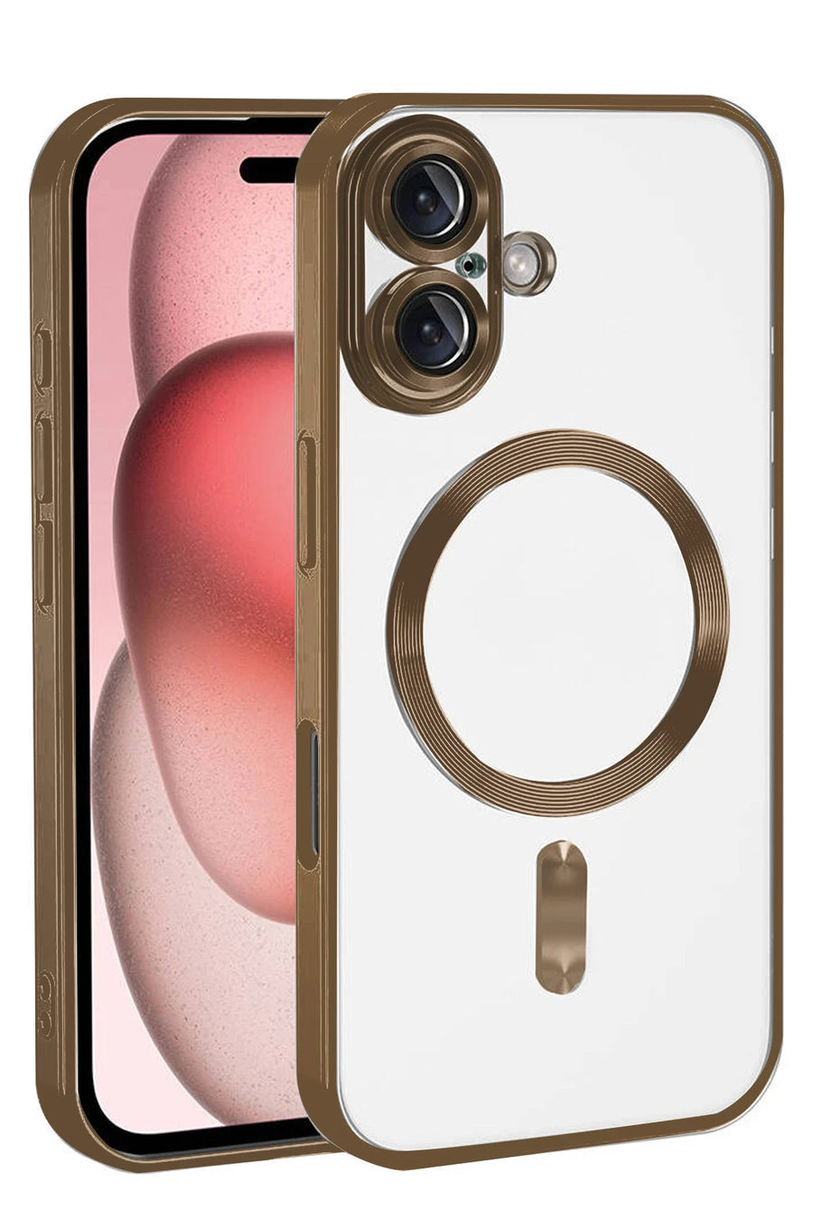 Newface Apple iPhone 17 Kross Magneticsafe Kapak - Çöl Titanyum