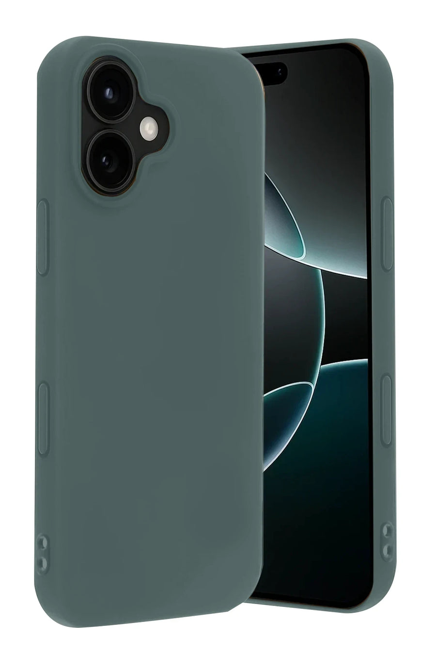 Newface Apple iPhone 17 Nano içi Kadife Silikon - Koyu Yeşil