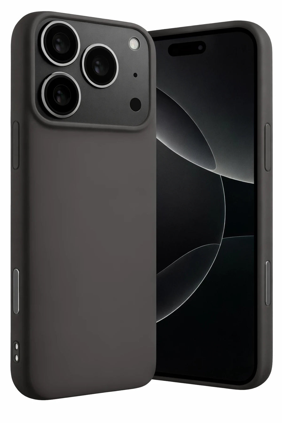 Newface Apple iPhone 17 Pro Max Nano içi Kadife Silikon - Gri