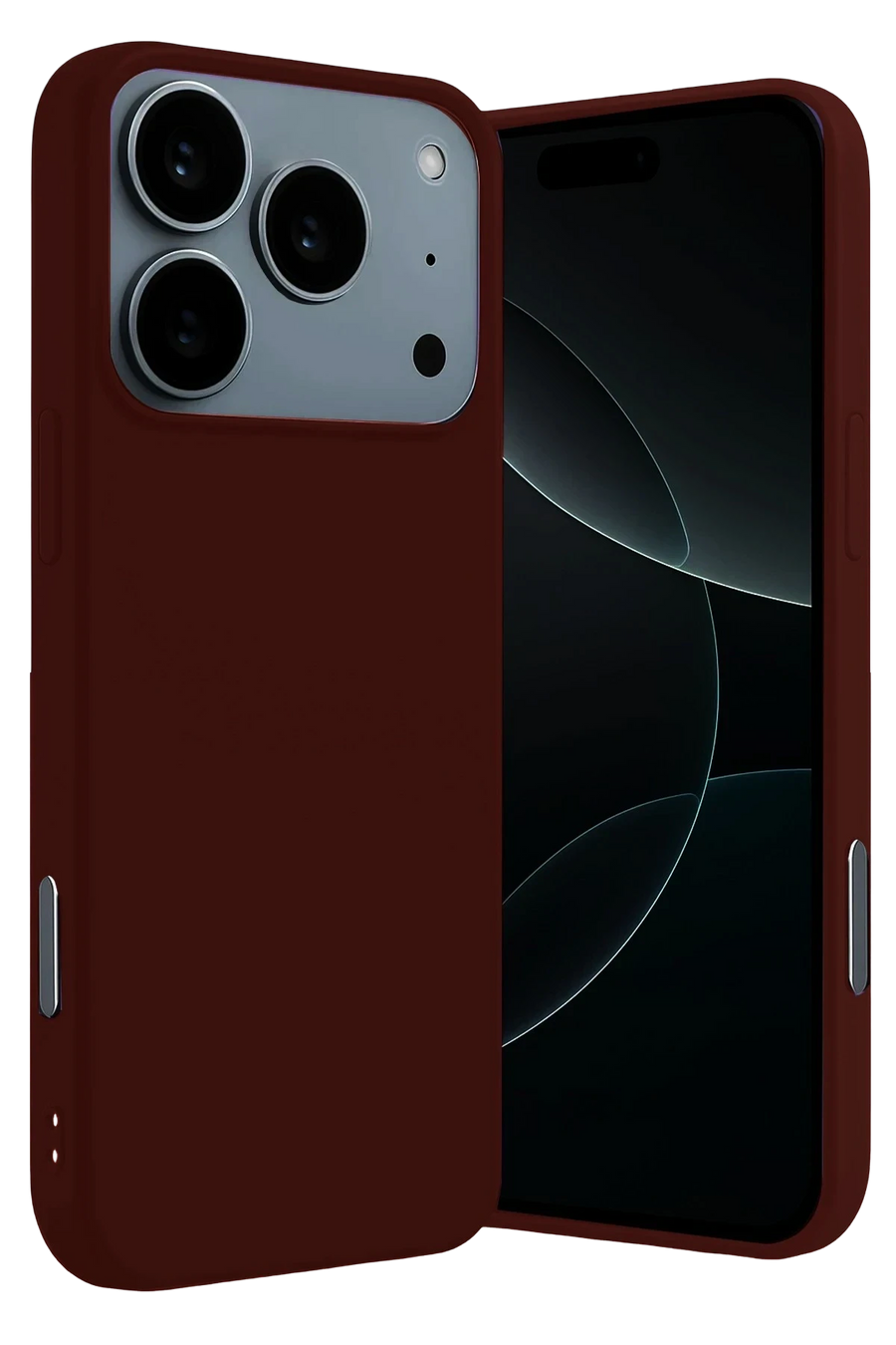 Newface Apple iPhone 17 Pro Nano içi Kadife Silikon - Bordo