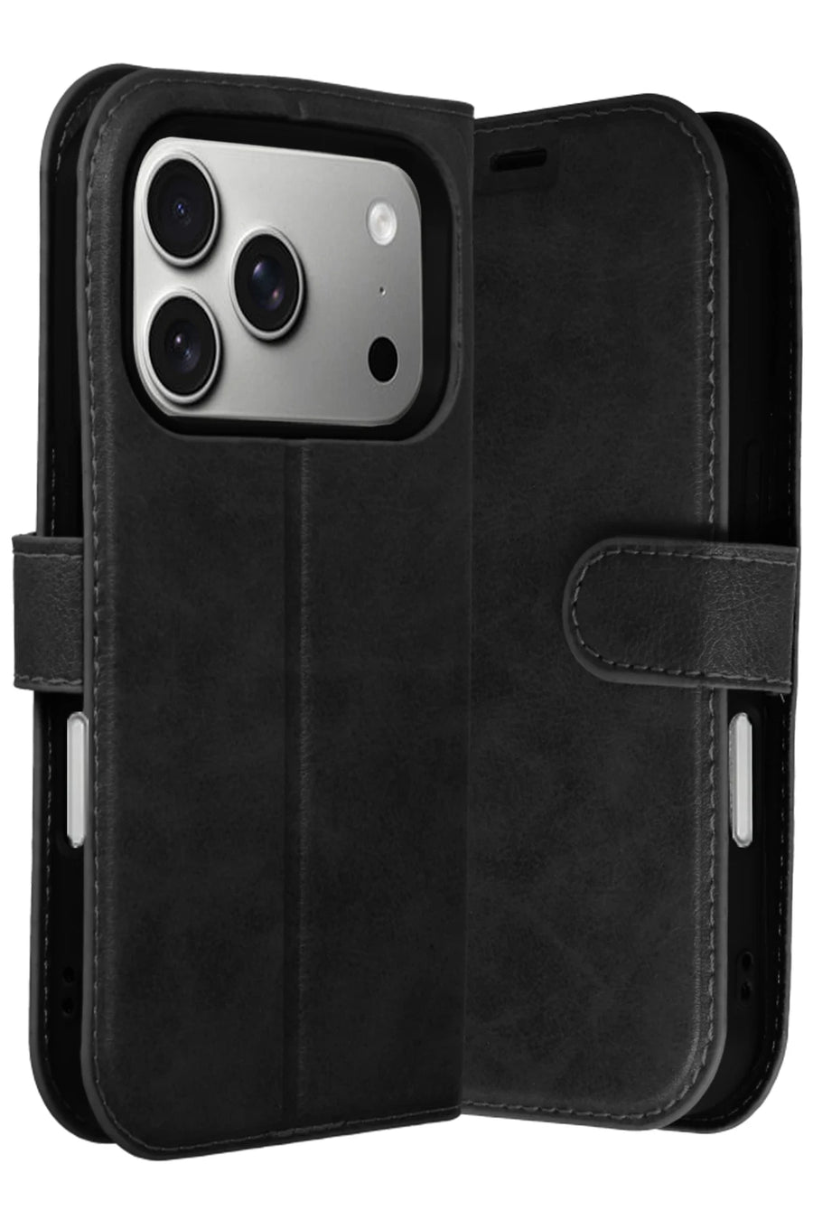 Newface Apple iPhone 17 Pro Trend S Plus Kapaklı Kılıf - Siyah