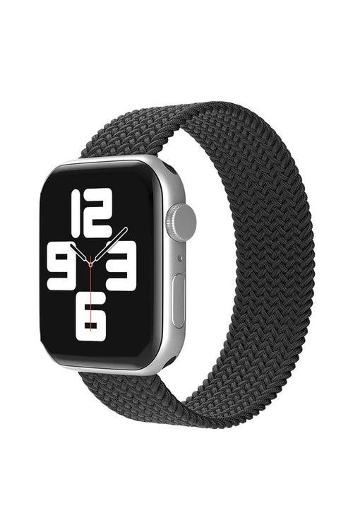 Newface Apple Watch 38mm Ayarlı Solo Silikon Kordon - Siyah