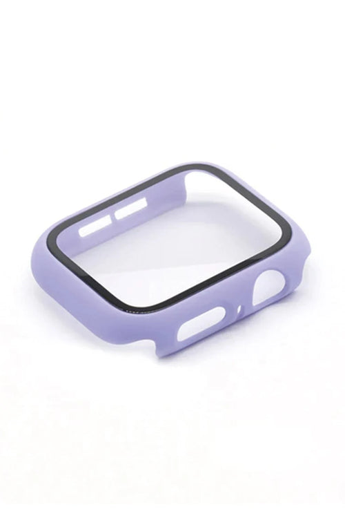 Newface Apple Watch 38mm Camlı Kasa Ekran Koruyucu - Lila