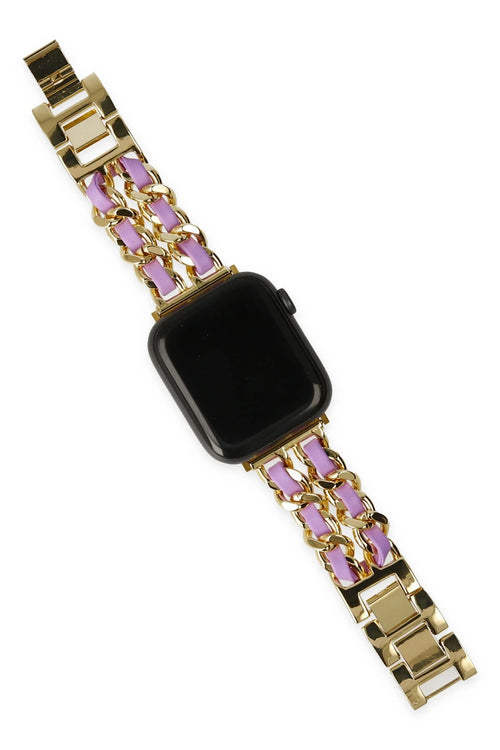 Newface Watch 22mm KR405 Metal Bakla Kordon - Lila