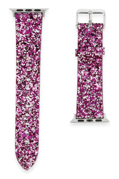 Newface Apple Watch 42mm Starry Taşlı Kordon - Derin Mor