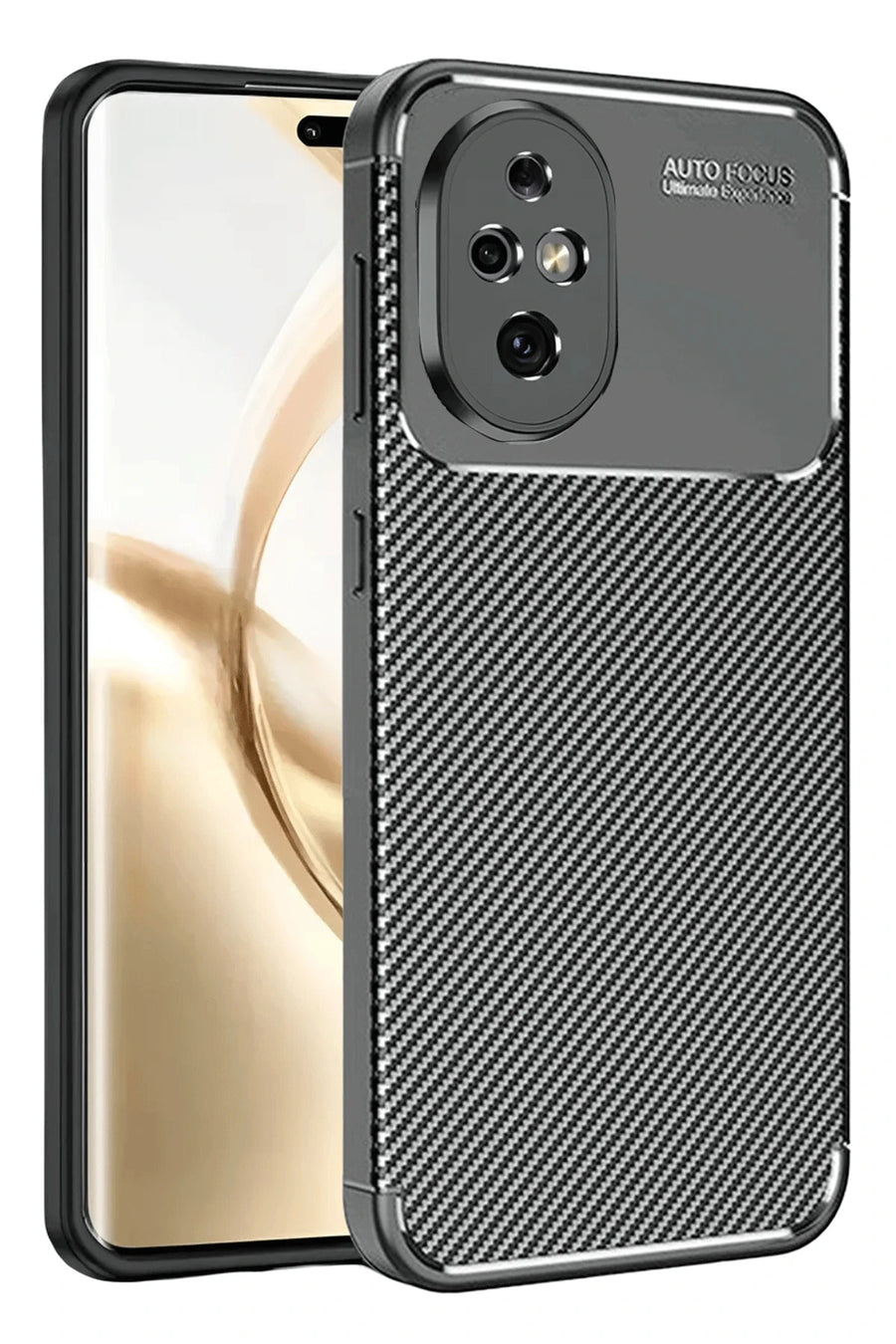 Newface Honor 200 Kılıf Auto Focus Karbon Kapak - Siyah