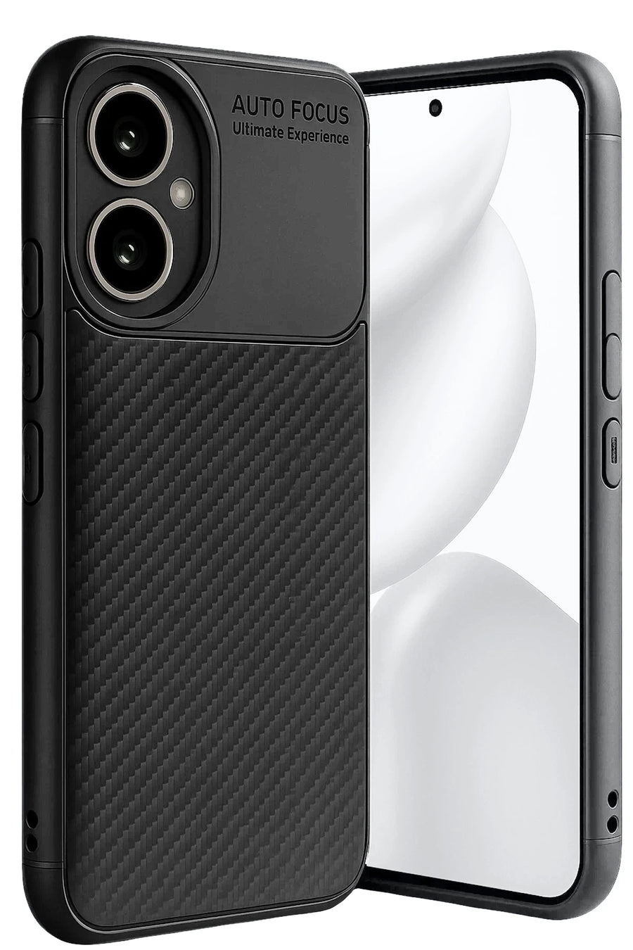 Newface Honor 400 Kılıf Auto Focus Karbon Kapak - Siyah