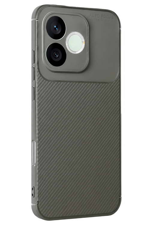 Newface Huawei Honor 600 Lite Auto Focus Karbon Kapak - Gri