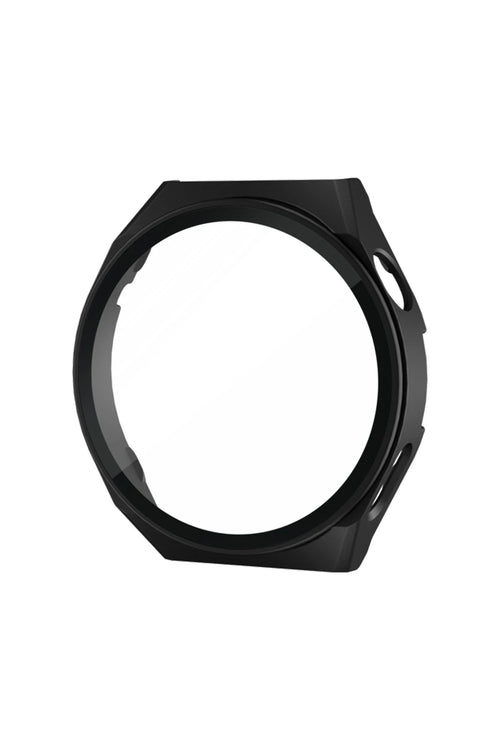 Newface Huawei Watch Fit 46mm Dota Camlı Kasa Ekran Koruyucu - Siyah