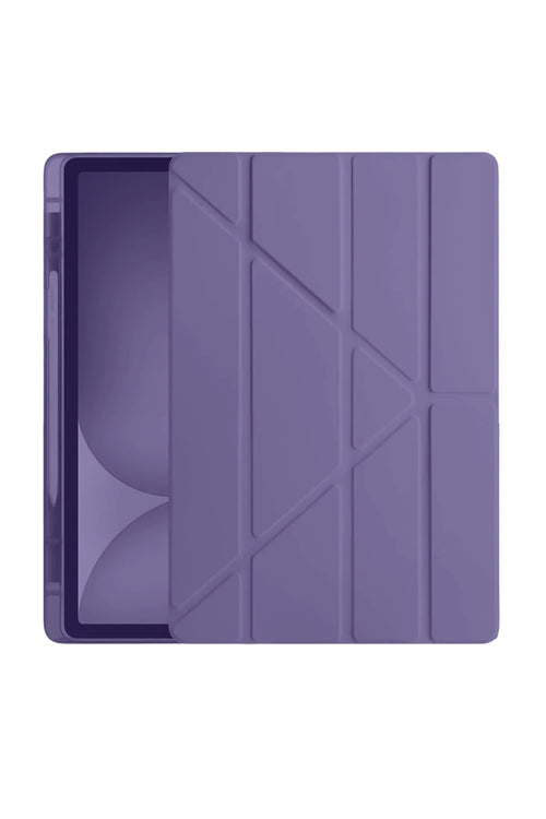 Newface Apple iPad Pro 11 (2024) Kılıf Kalemlikli Hugo Tablet Kılıfı - Mor