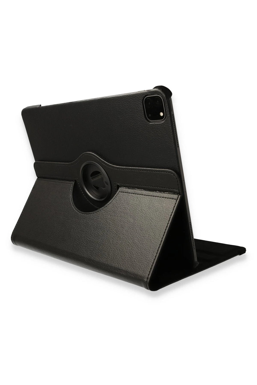 Newface Apple iPad Pro 12.9 (2021) Kılıf 360 Tablet Deri Kılıf - Siyah