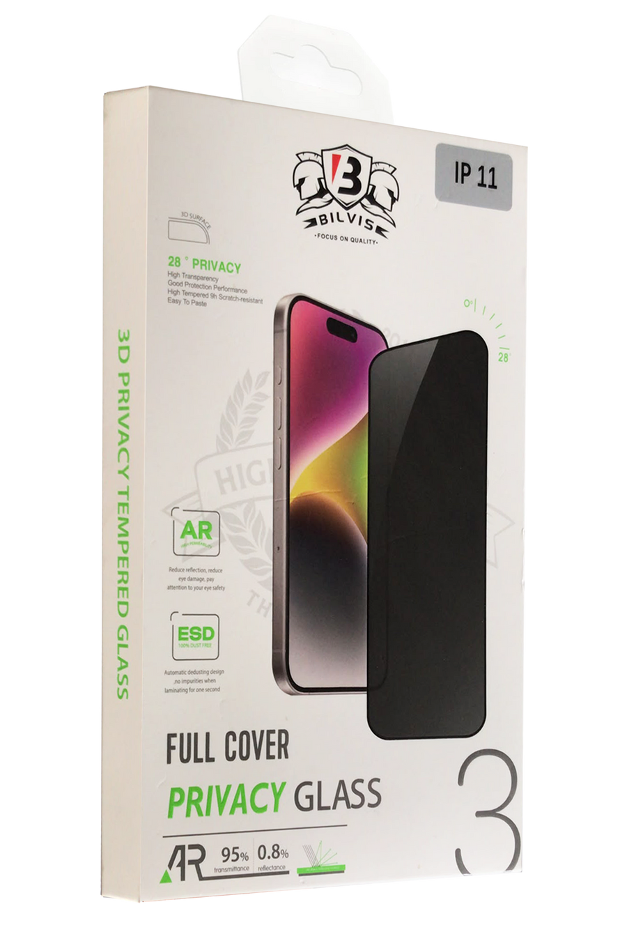 Newface Apple iPhone 11 Bilvis 3D Hayalet Cam Ekran Koruyucu
