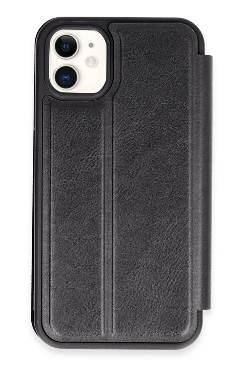 Newface Apple iPhone 11 Kılıf Flip Cover - Siyah