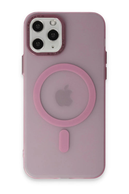 Newface Apple iPhone 11 Pro Kılıf Lodos Magneticsafe Mat Kapak - Pembe