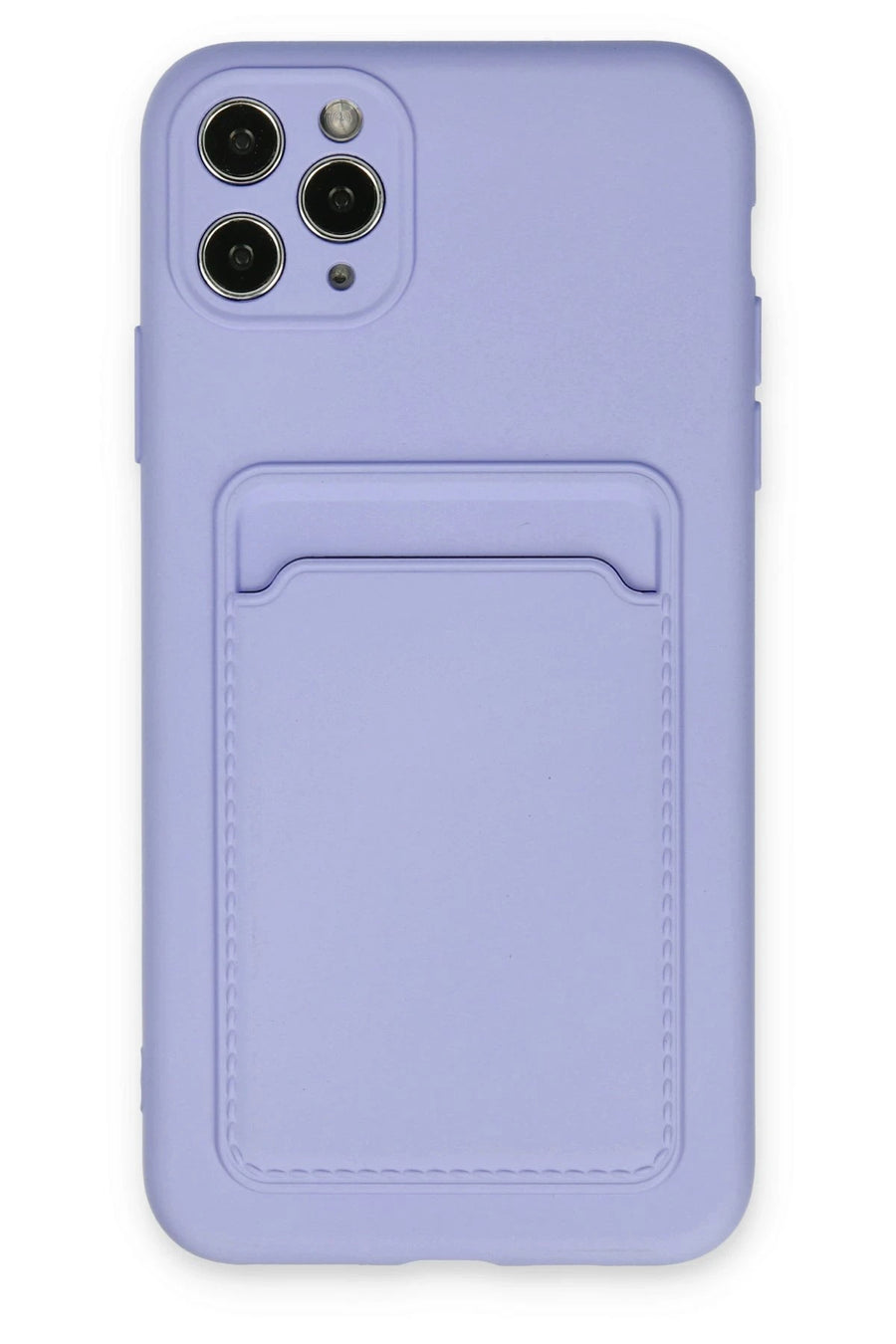 Newface Apple iPhone 11 Pro Max Kılıf Kelvin Kartvizitli Silikon - Lila