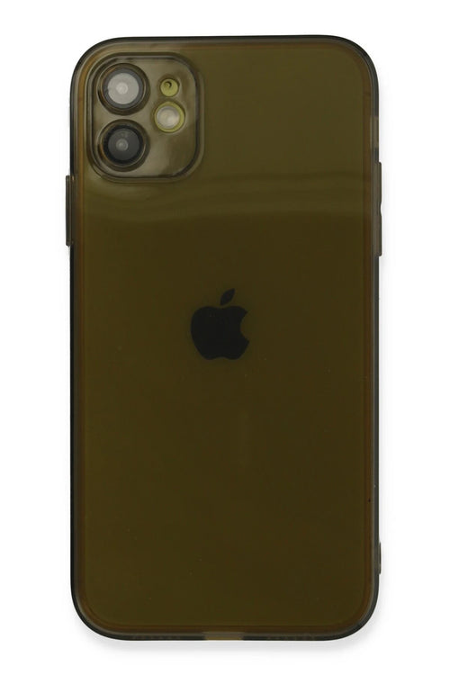 Newface Apple iPhone 12 Kılıf Fly Lens Silikon - Siyah