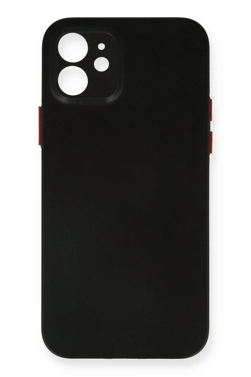 Newface Apple iPhone 12 Kılıf PP Ultra İnce Kapak - Siyah