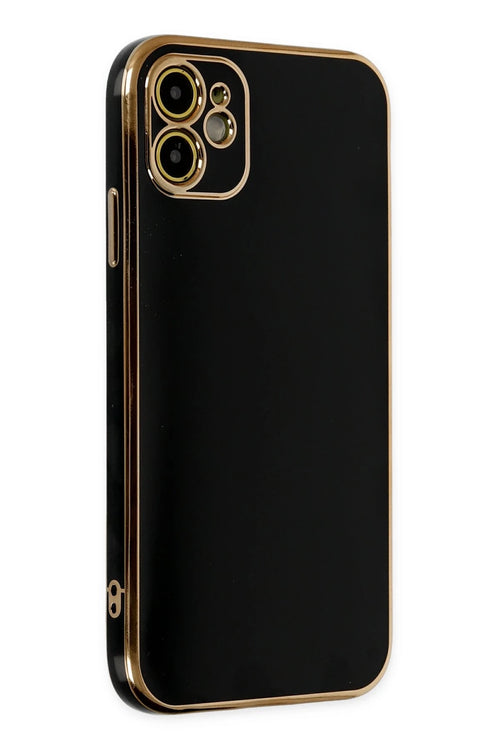Newface Apple iPhone 12 Kılıf Volet Silikon - Siyah
