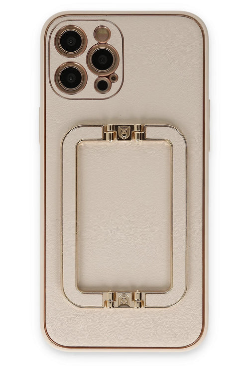 Newface Apple iPhone 12 Pro Kılıf Coco Elit Kapak - Gold