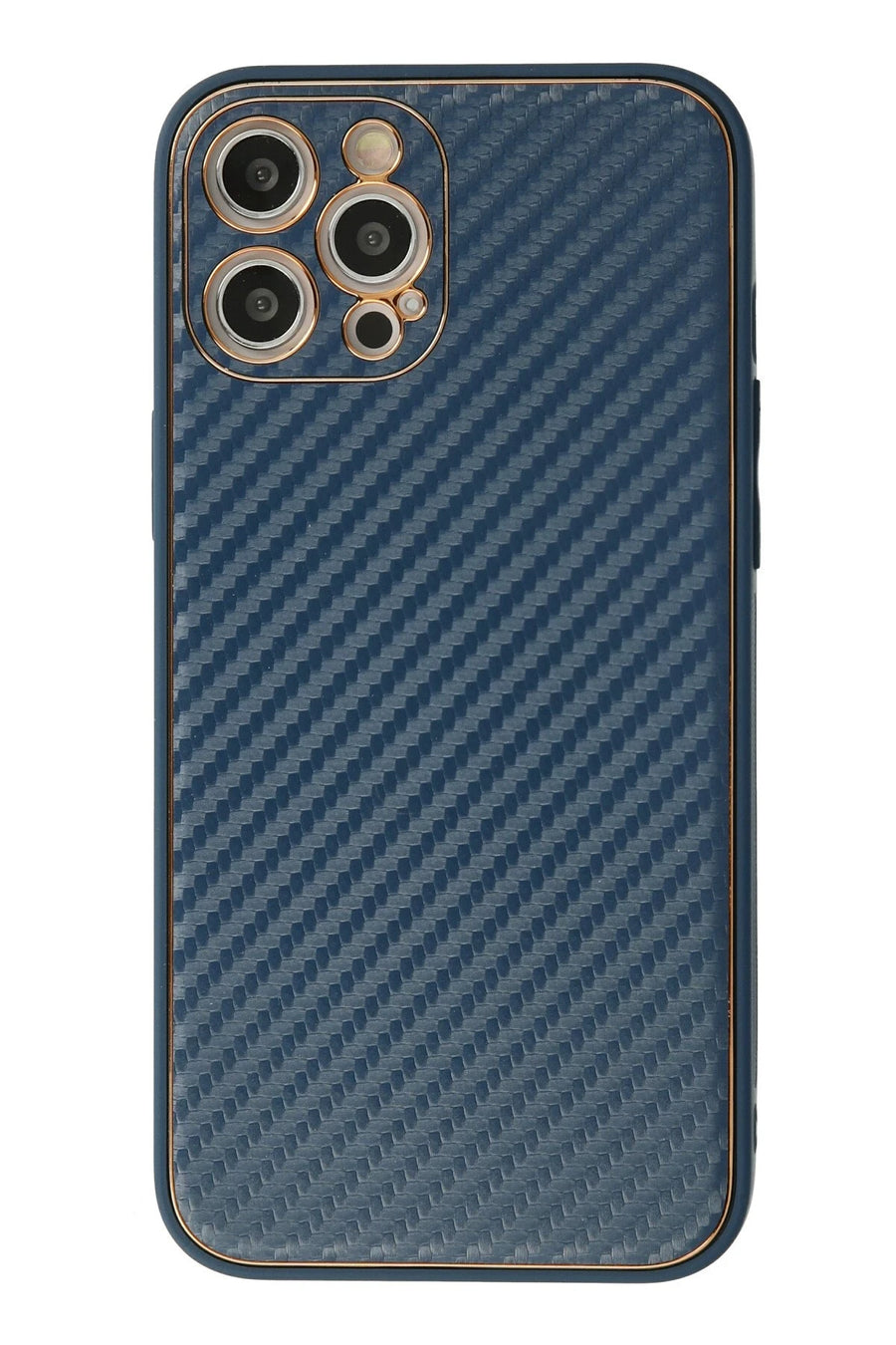 Newface Apple iPhone 12 Pro Kılıf Coco Karbon Silikon - Mavi