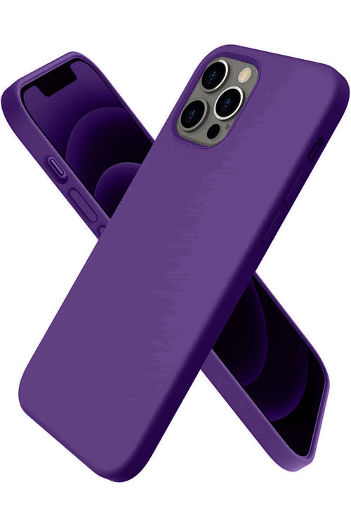 Newface Apple iPhone 12 Pro Kılıf First Silikon - Mürdüm