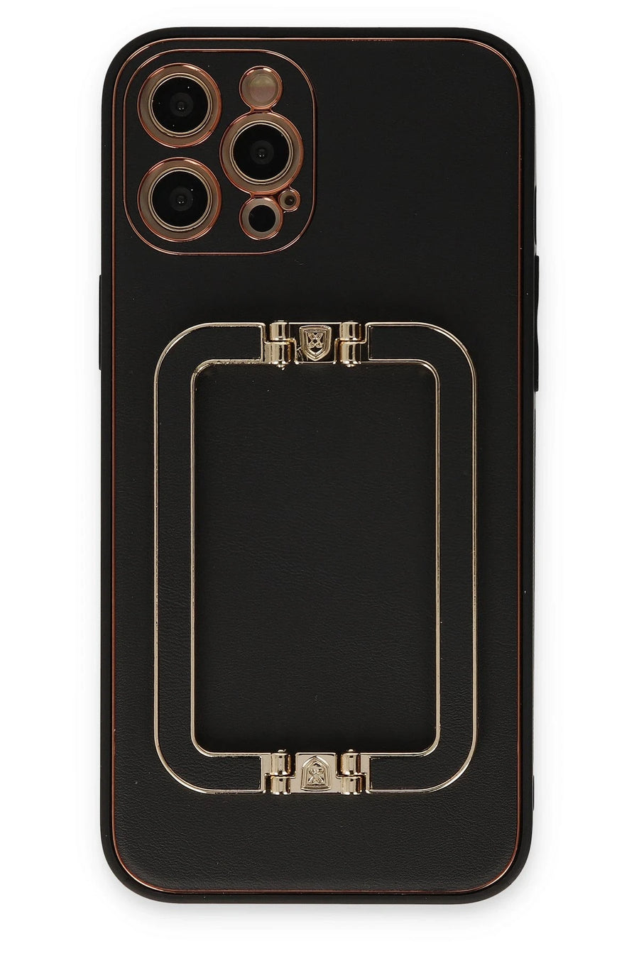 Newface Apple iPhone 12 Pro Max Kılıf Coco Elit Kapak - Siyah