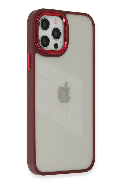Newface Apple iPhone 12 Pro Max Kılıf Dora Kapak - Kırmızı