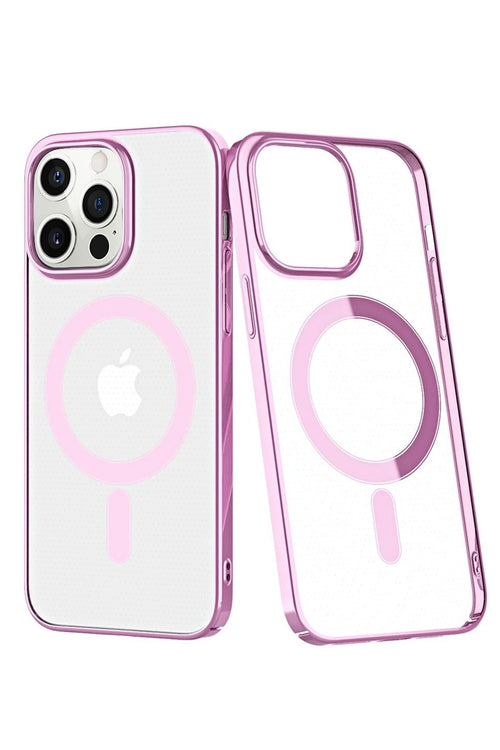 Newface Apple iPhone 12 Pro Max Kılıf Element Magneticsafe Sert Kapak - Mor