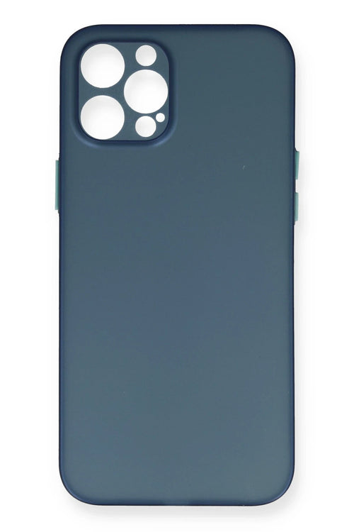 Newface Apple iPhone 12 Pro Max Kılıf PP Ultra İnce Kapak - Mavi