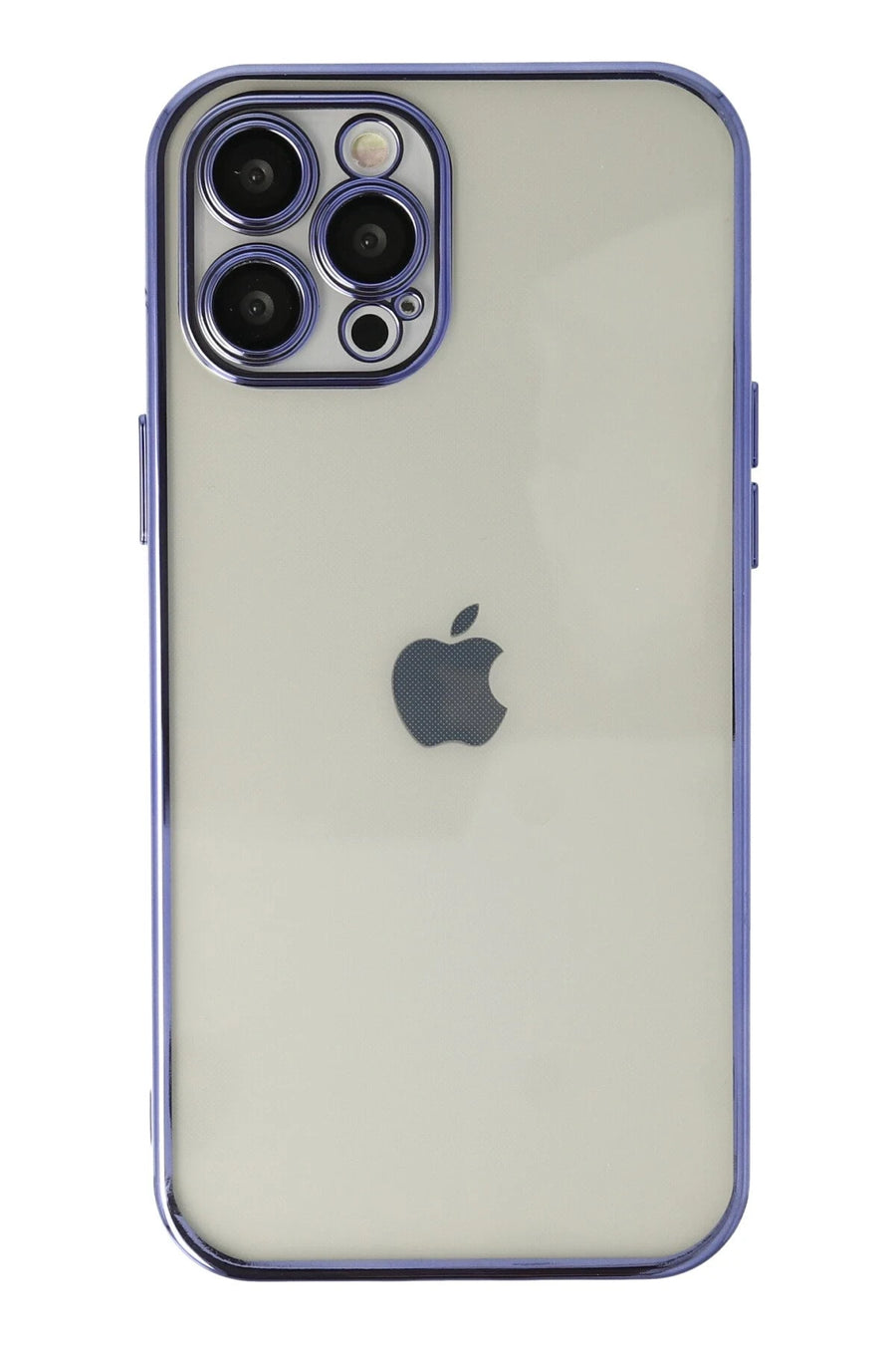 Newface Apple iPhone 12 Pro Max Kılıf Razer Lensli Silikon - Mor