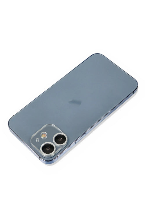 Newface Apple iPhone 12 Shine Kamera Lens Koruma Cam - Gümüş