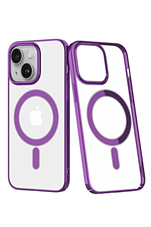 Newface Apple iPhone 13 Kılıf Element Magneticsafe Sert Kapak - Mor