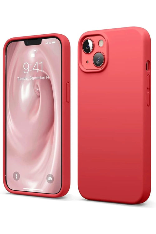 Newface Apple iPhone 14 Kılıf First Silikon - Kırmızı