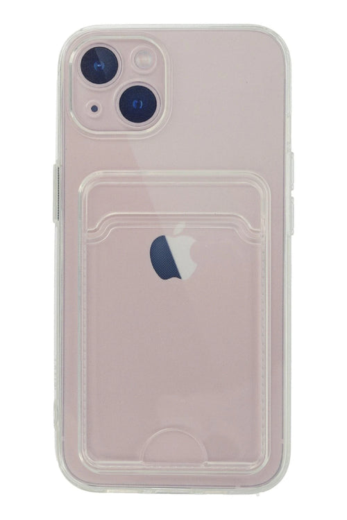 Newface Apple iPhone 13 Mini Kılıf Kart Şeffaf Silikon - Şeffaf