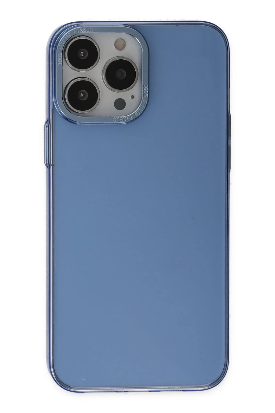 Newface Apple iPhone 13 Pro Kılıf Anka PC Sert Metal Kapak - Mavi