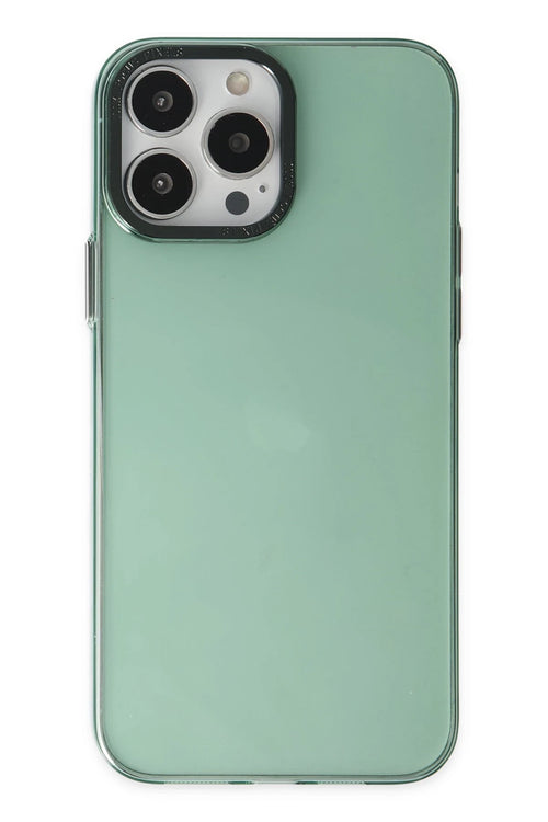 Newface Apple iPhone 13 Pro Kılıf Anka PC Sert Metal Kapak - Yeşil