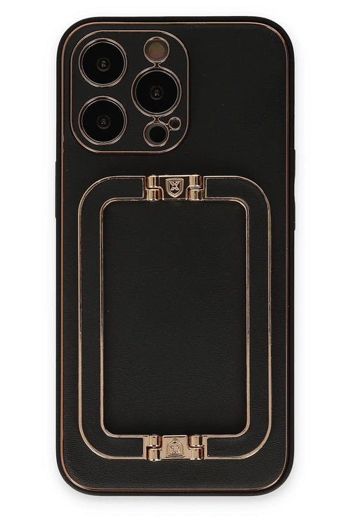 Newface Apple iPhone 13 Pro Kılıf Coco Elit Kapak - Siyah