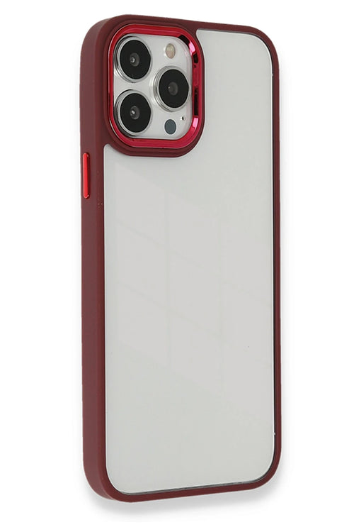 Newface Apple iPhone 13 Pro Kılıf Dora Kapak - Kırmızı