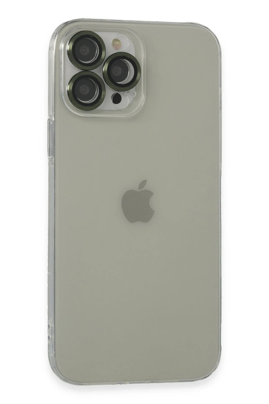 Newface Apple iPhone 13 Pro Kılıf Luko Lens Silikon - Yeşil