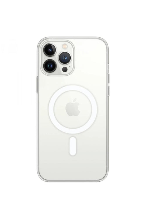 Newface Apple iPhone 13 Pro Kılıf Magneticsafe Şeffaf Silikon - Şeffaf