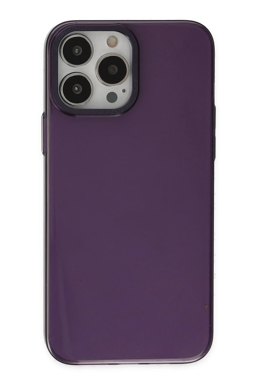 Newface Apple iPhone 13 Pro Max Kılıf Anka PC Sert Metal Kapak - Mor