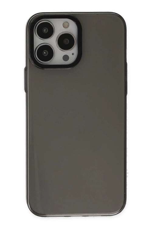 Newface Apple iPhone 13 Pro Max Kılıf Anka PC Sert Metal Kapak - Siyah