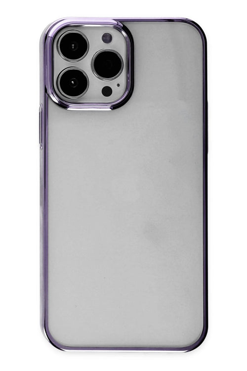 Newface Apple iPhone 13 Pro Max Kılıf Element Silikon - Mor