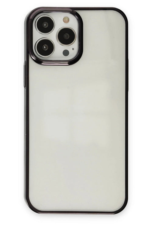 Newface Apple iPhone 13 Pro Max Kılıf Element Silikon - Siyah