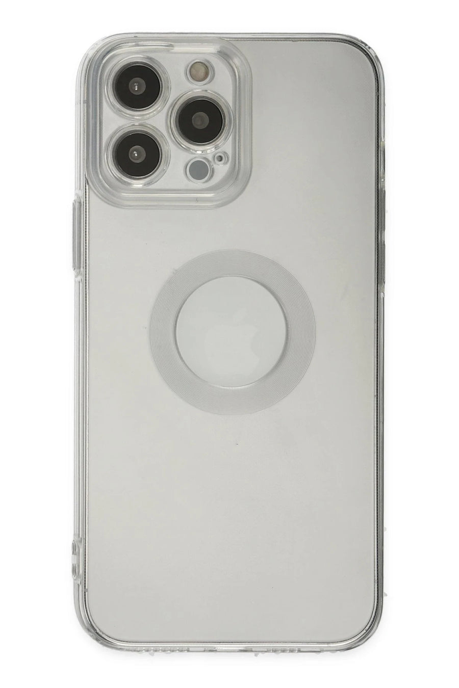 Newface Apple iPhone 13 Pro Max Kılıf Santa Lens Silikon - Şeffaf