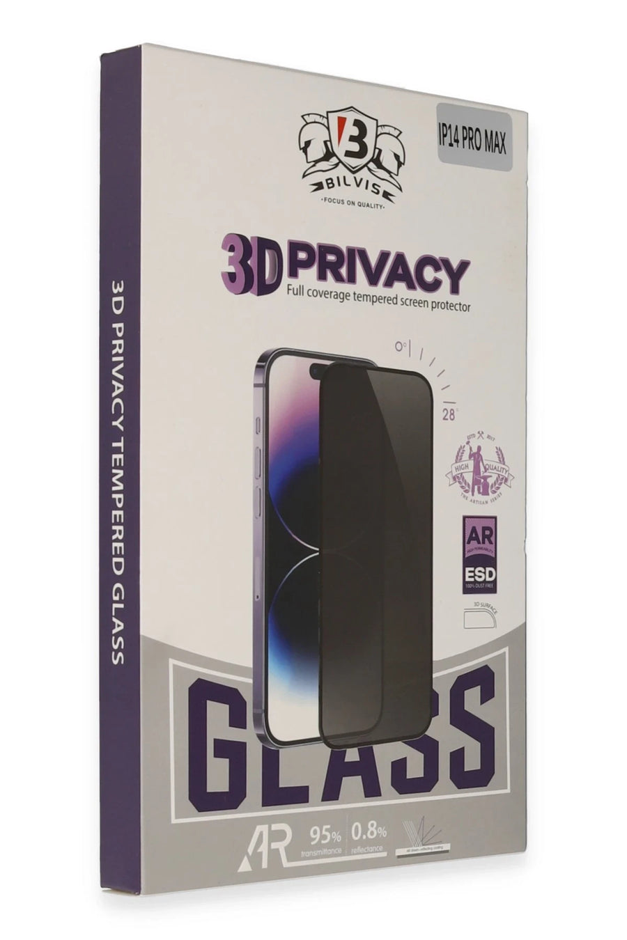 Newface Apple iPhone 14 Bilvis 3D Hayalet Cam Ekran Koruyucu