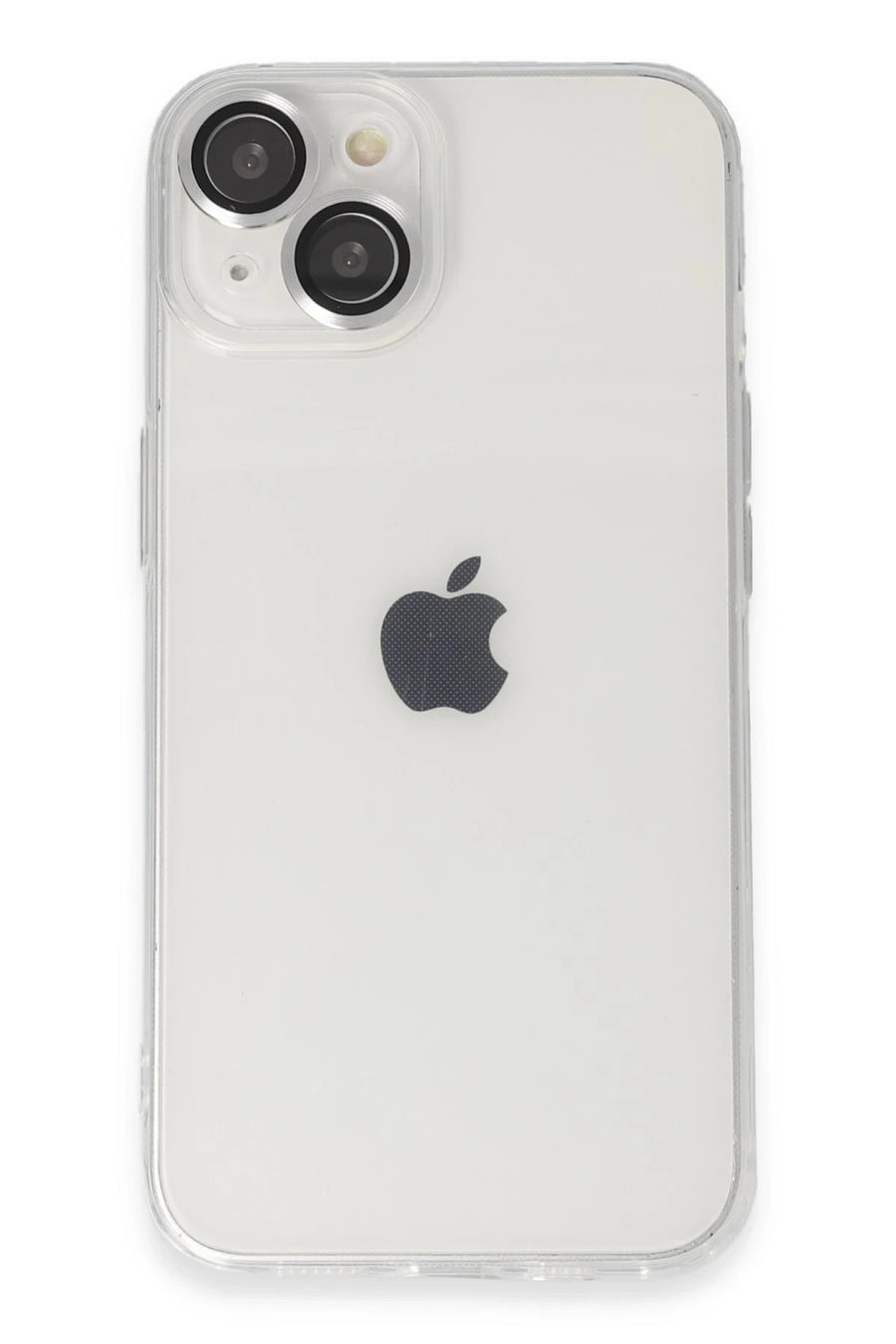 Newface Apple iPhone 14 Kılıf Luko Lens Silikon - Gümüş