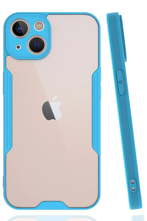 Newface Apple iPhone 14 Kılıf Platin Silikon - Mavi