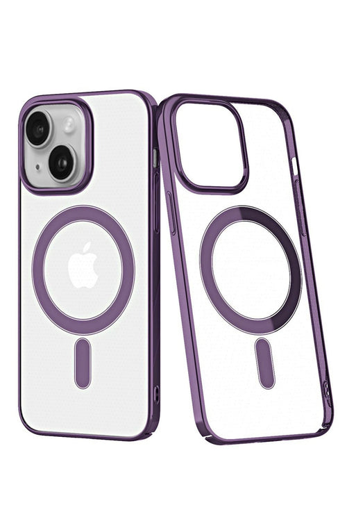 Newface Apple iPhone 14 Plus Kılıf Element Magneticsafe Sert Kapak - Mor